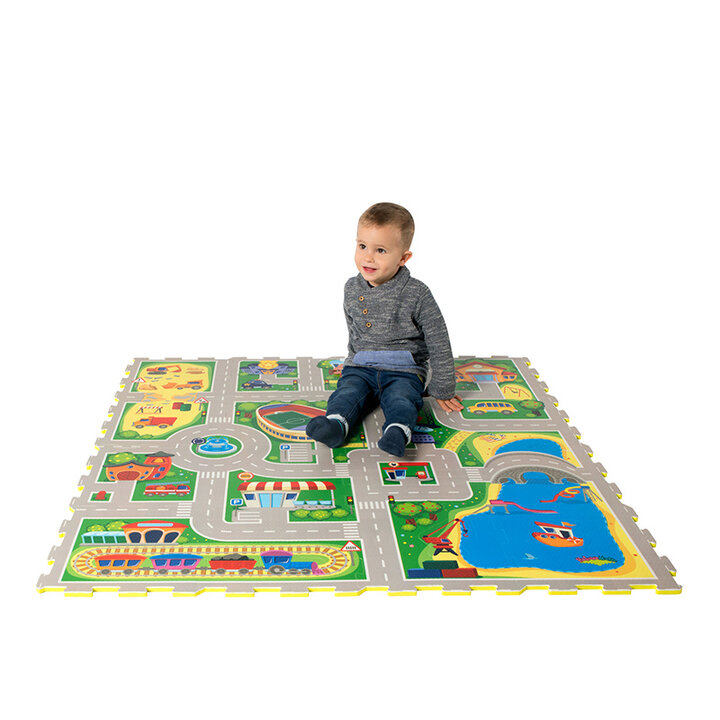 Foam puzzelmat - Max City Multicolor - 1