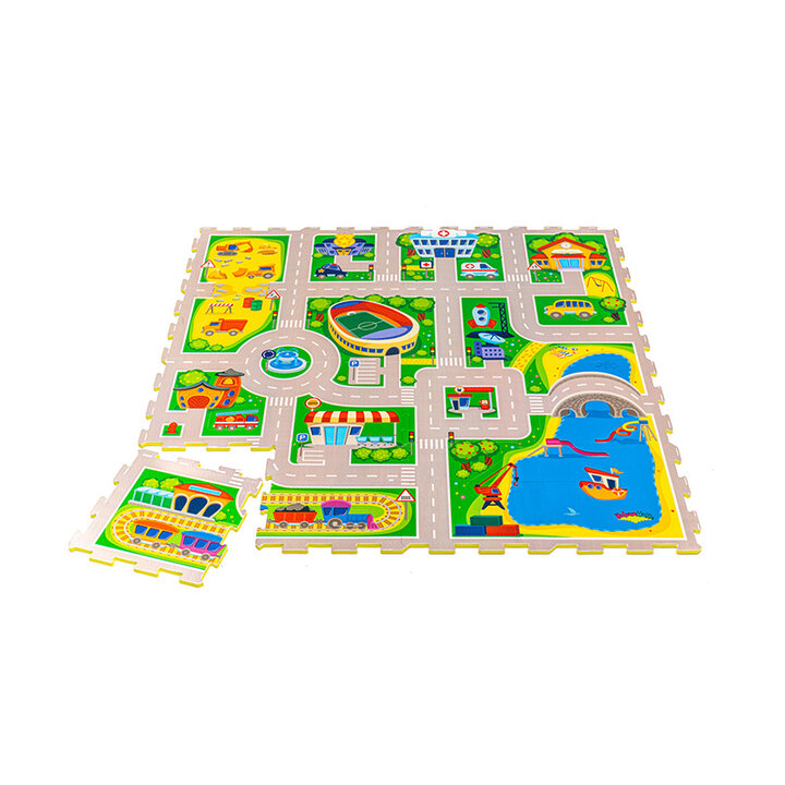 Foam puzzelmat - Max City Multicolor - 2