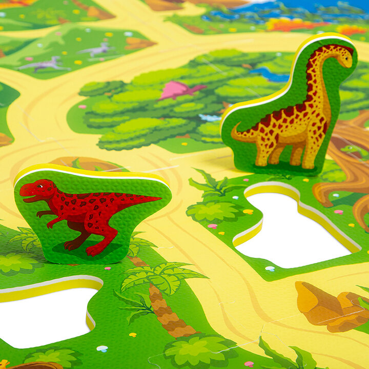 Foam puzzelmat - Max Dino Safari Multicolor - 3