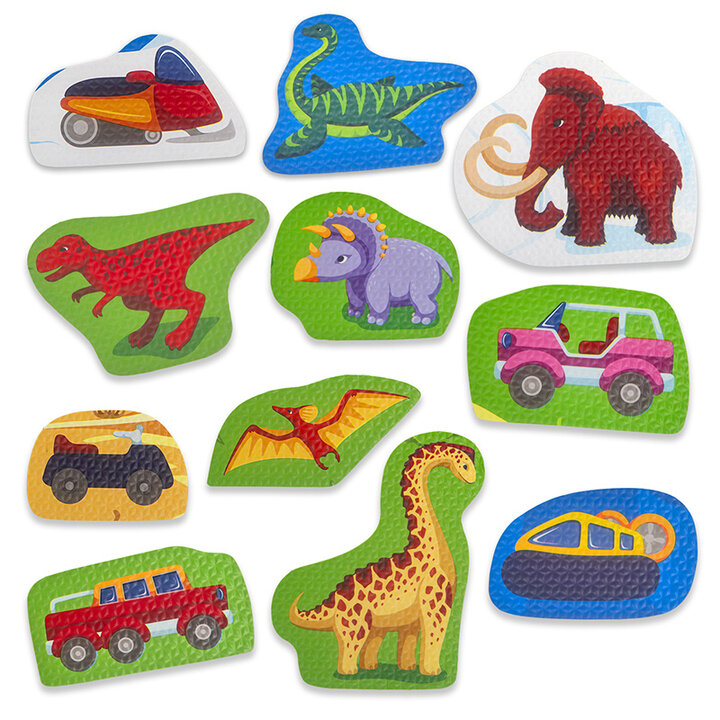 Foam puzzelmat - Max Dino Safari Multicolor - 4