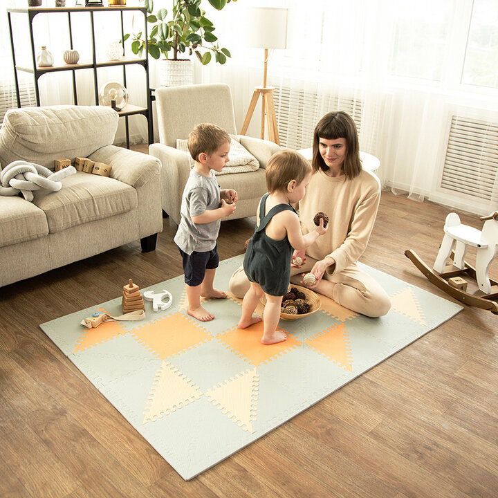 Foam puzzelmat - Joy Hygge Grijs/Terra - 2