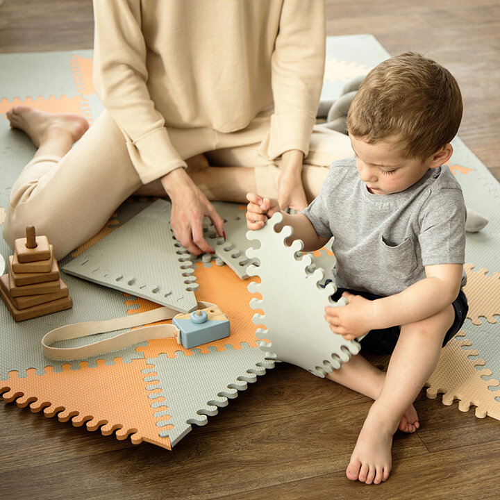 Foam puzzelmat - Joy Hygge Grijs/Terra - 3