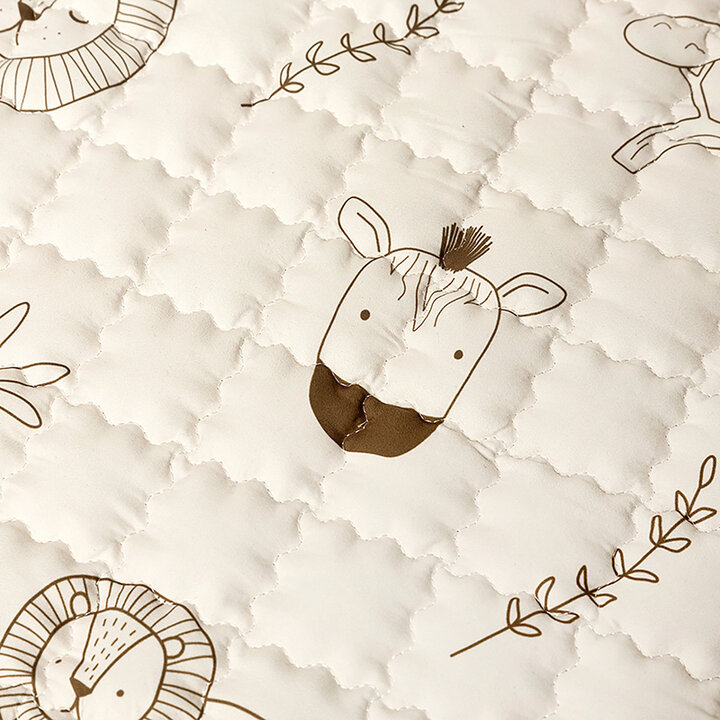 Speelkleed baby rond - Noa Safari Creme - 1