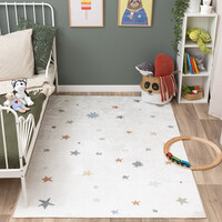 Wasbaar Kindervloerkleed -  Ravi Stars Multicolor 