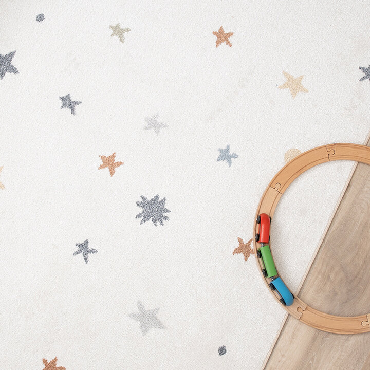 Wasbaar kindervloerkleed - Ravi Stars Multicolor - 2
