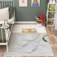Wasbaar Kindervloerkleed -  Ravi Cat Multicolor 