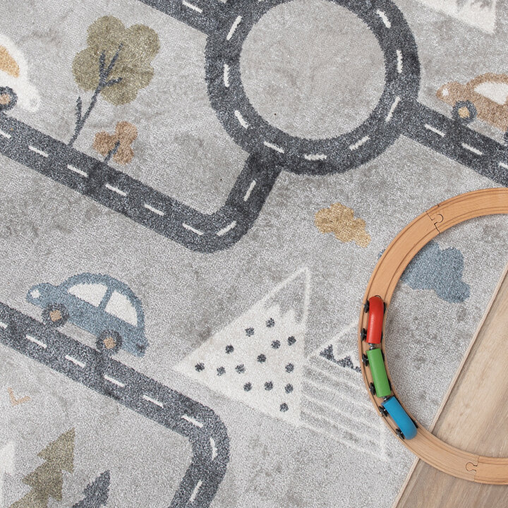 Wasbaar kindervloerkleed - Ravi Road Multicolor - 2