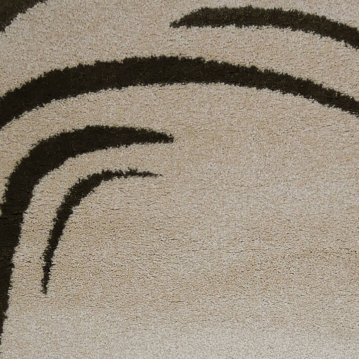 Organisch vloerkleed - Harlem 1200 Beige/Zwart - 1