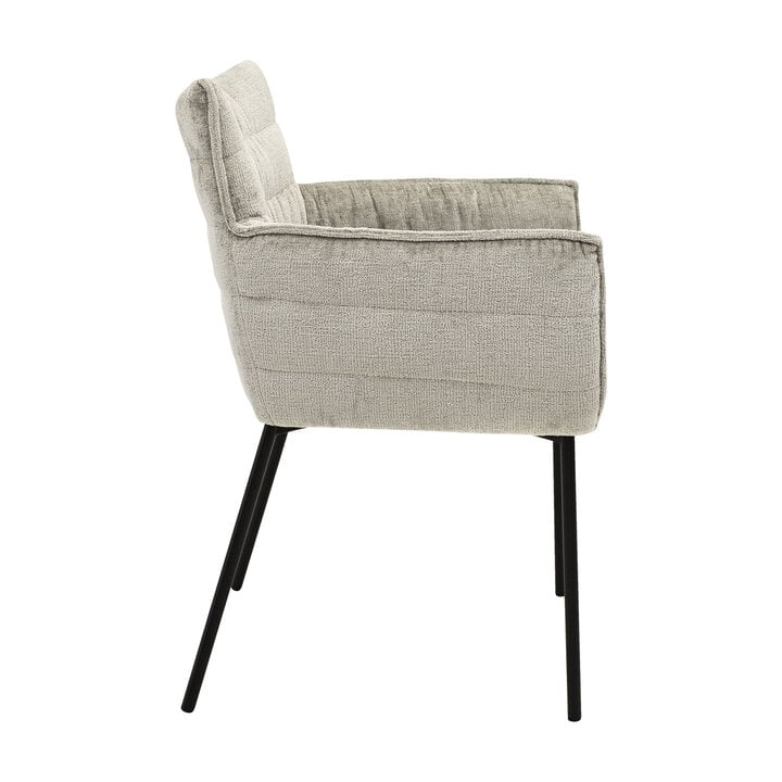 Eetkamerstoel - Goos Grijs/Beige - 2