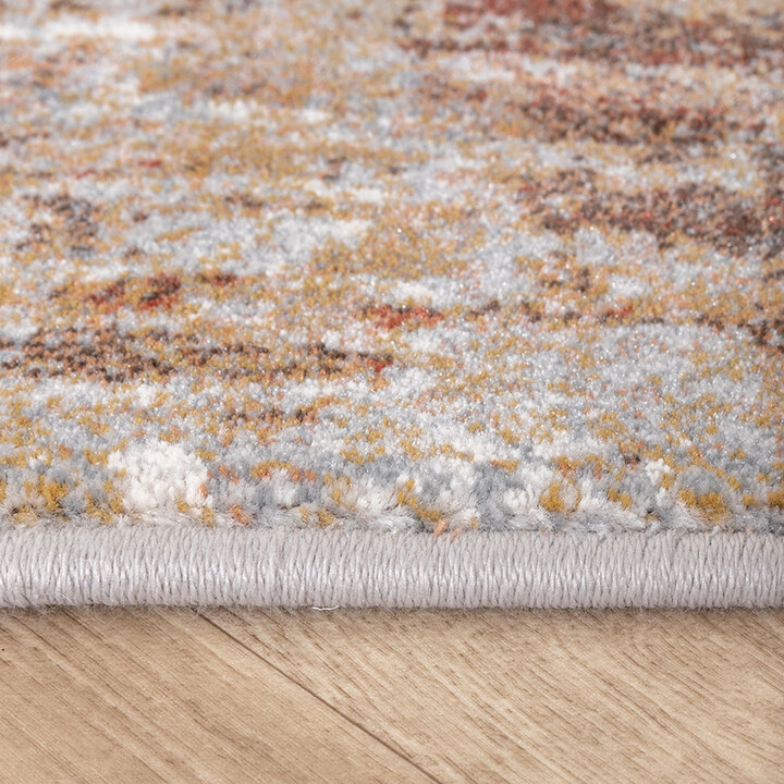 Abstract vloerkleed - Xavier Scratch Taupe/Rood - 4