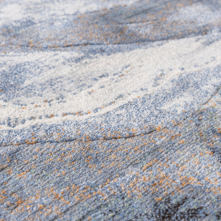 Abstract vloerkleed - Xavier Wave Blauw/Grijs - 3