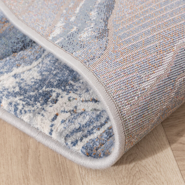 Abstract vloerkleed - Xavier Wave Blauw/Grijs - 6