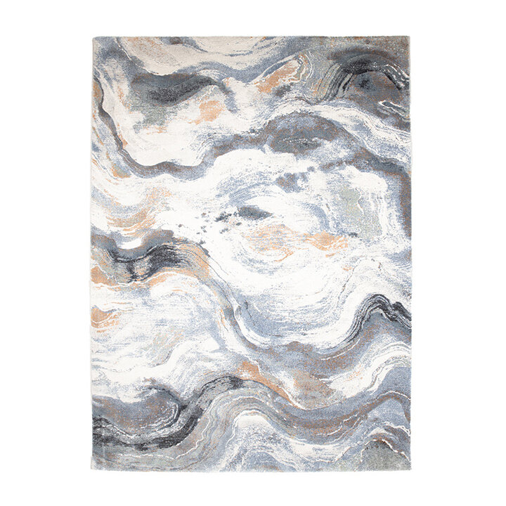 Abstract vloerkleed - Xavier Wave Blauw/Grijs - 1