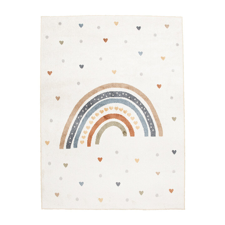 Wasbaar kindervloerkleed - Ravi Rainbow Multicolor - 1