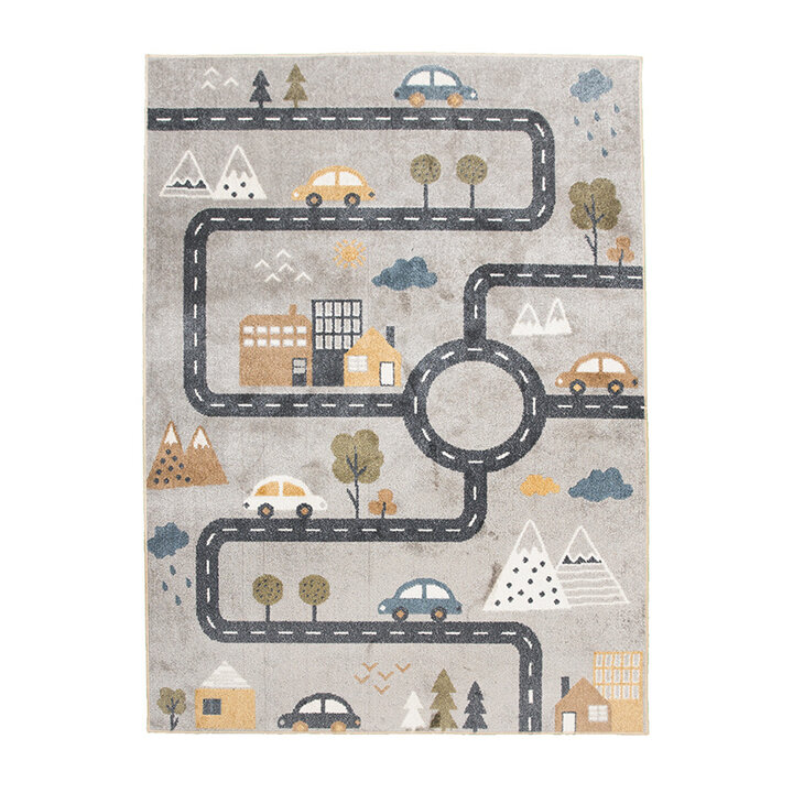 Wasbaar kindervloerkleed - Ravi Road Multicolor - 1