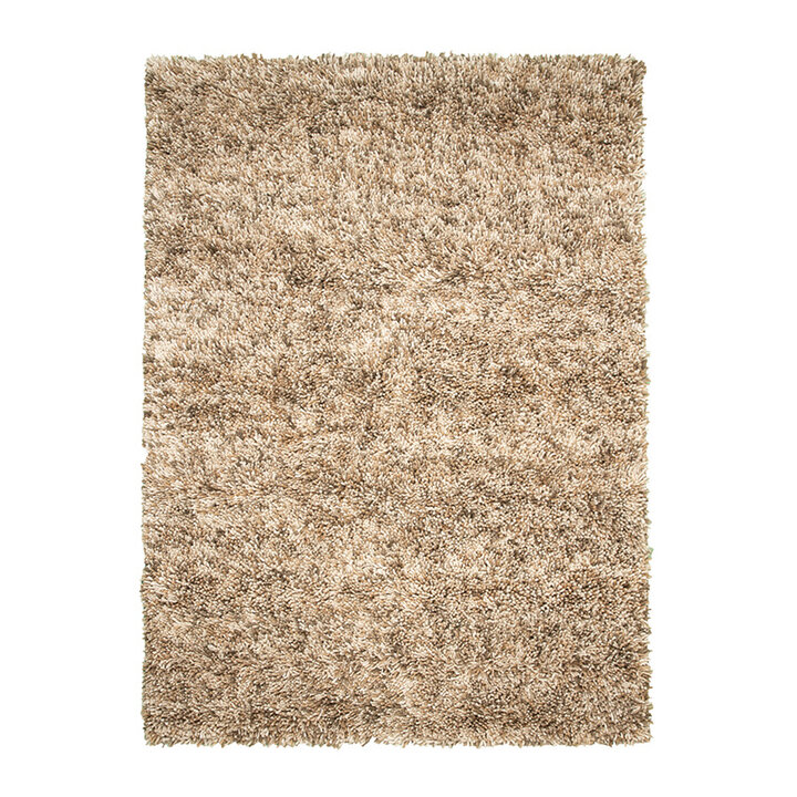 Hoogpolig wollen vloerkleed - Elin Beige   - 1