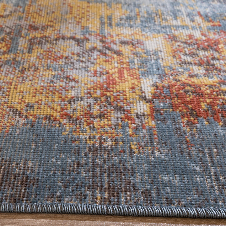 Modern vloerkleed - Bush Blauw/Multicolor  - 4