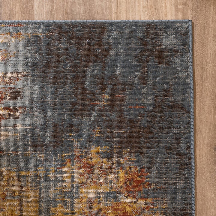 Modern vloerkleed - Bush Blauw/Multicolor  - 5
