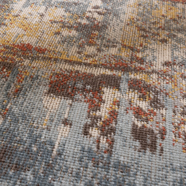 Modern vloerkleed - Bush Blauw/Multicolor  - 3