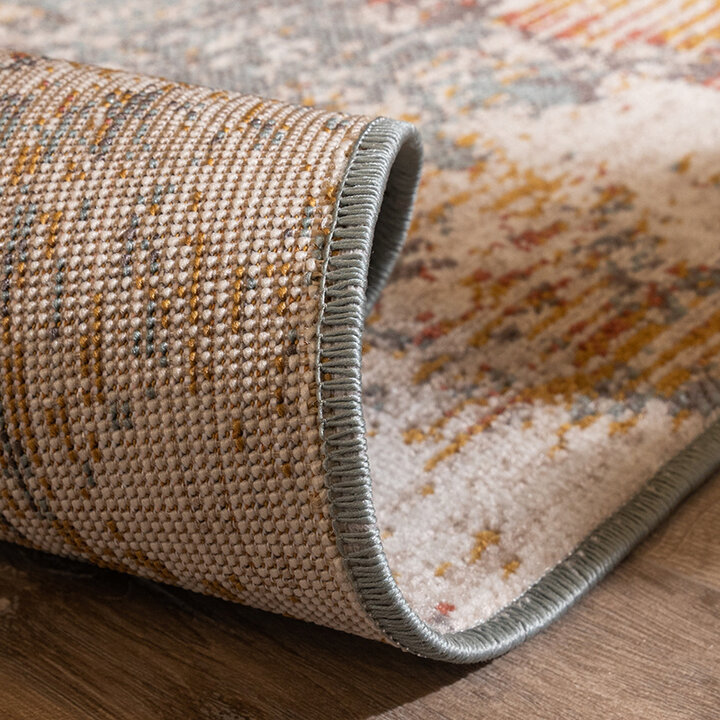 Modern vloerkleed - Bush Turquoise/Creme  - 6