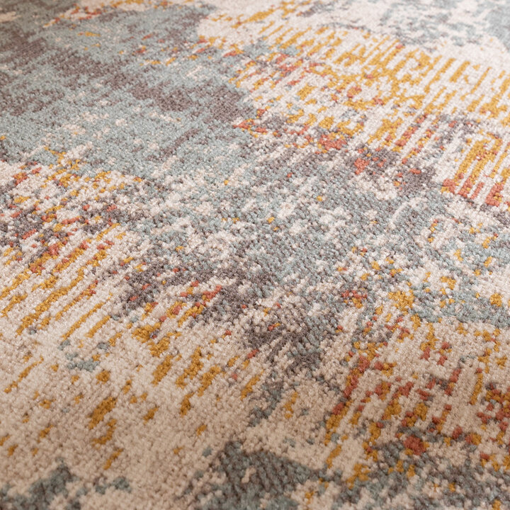 Modern vloerkleed - Bush Turquoise/Creme  - 3