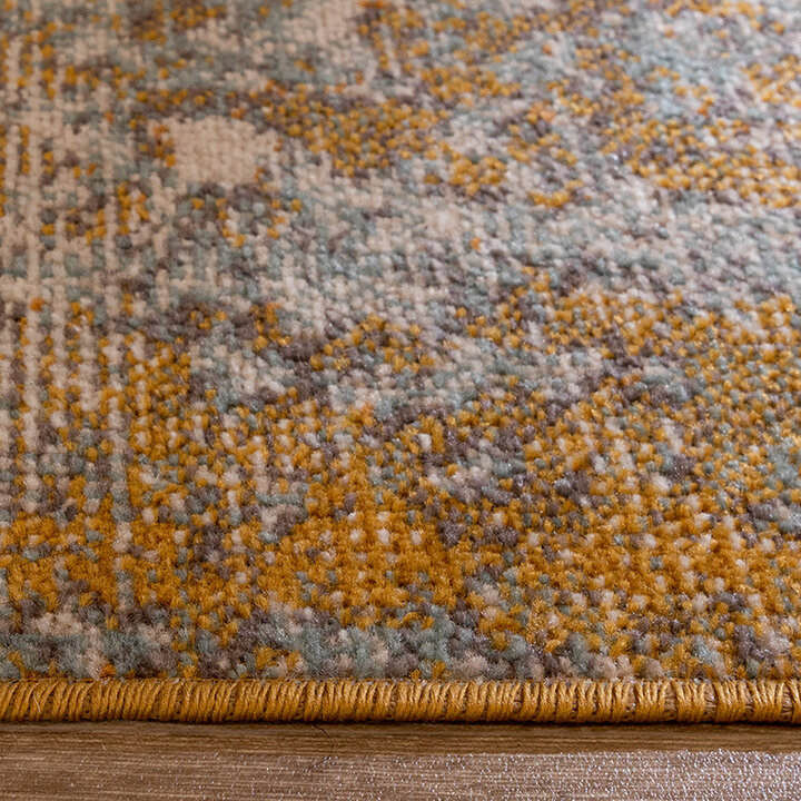 Modern vloerkleed - Bush Okergeel/Terra  - 4