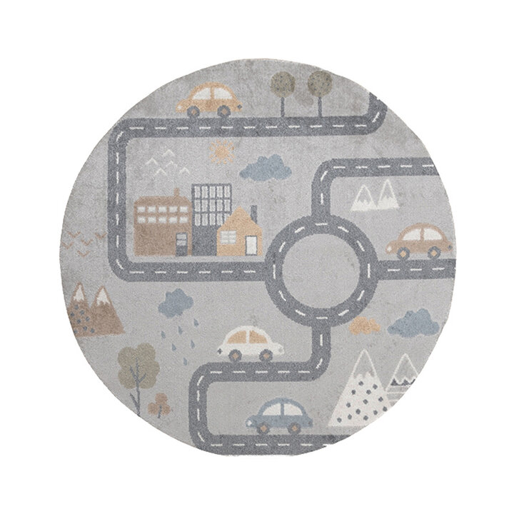 Rond wasbaar kindervloerkleed - Ravi Road Multicolor - 1