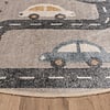 Rond wasbaar kindervloerkleed - Ravi Road Multicolor - thumbnail 4