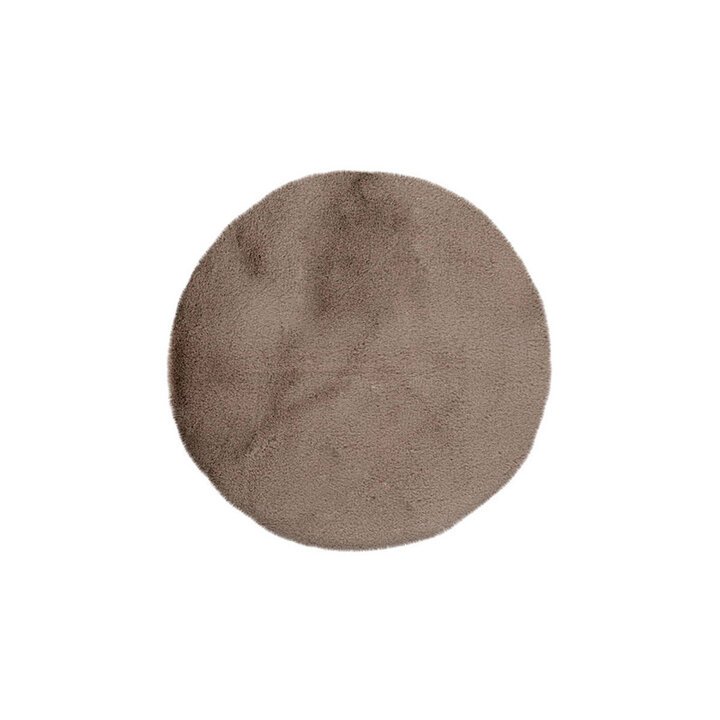 Ronde badmat laagpolig - Rino 225 Taupe - 1
