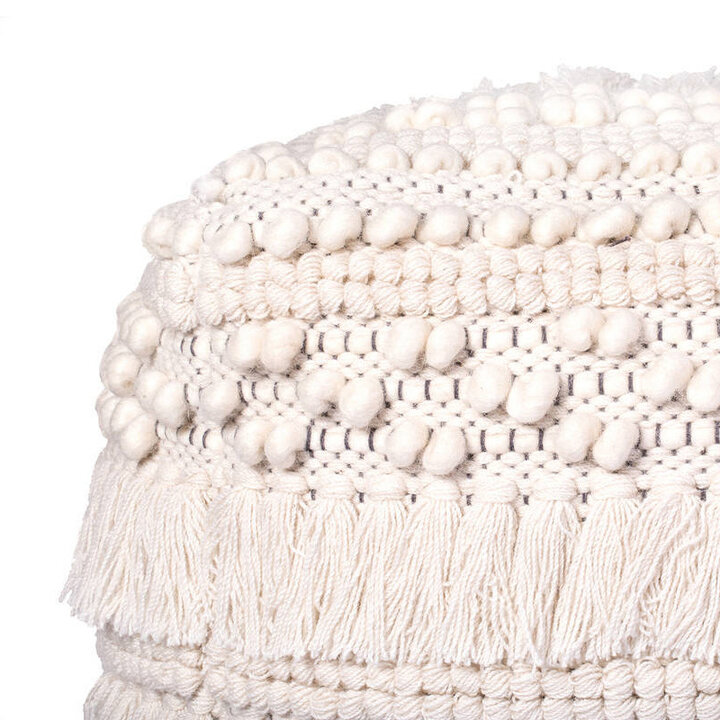 Bohemian poef kubus - Basai 325 Naturel - 3
