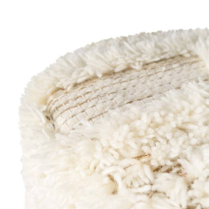 Bohemian poef - Basai 425 Creme/Groen - 2