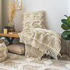 Bohemian deken - Basai 425 Creme/Groen - thumbnail
