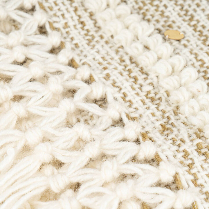 Bohemian deken - Basai 425 Creme/Groen - 3