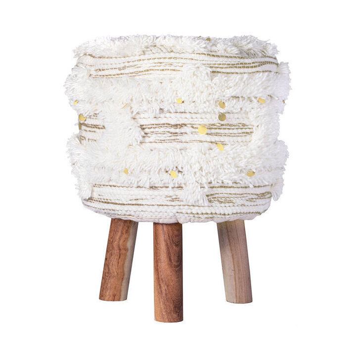 Bohemian kruk - Basai 425 Creme/Groen - 1