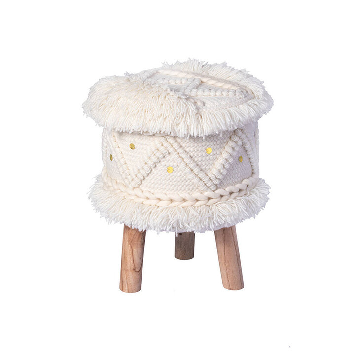 Bohemian kruk - Basai 525 Creme - 1
