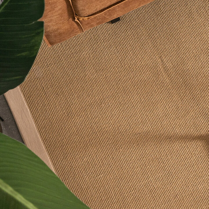 Sisal vloerkleed - Tulum Border Beige  - 2