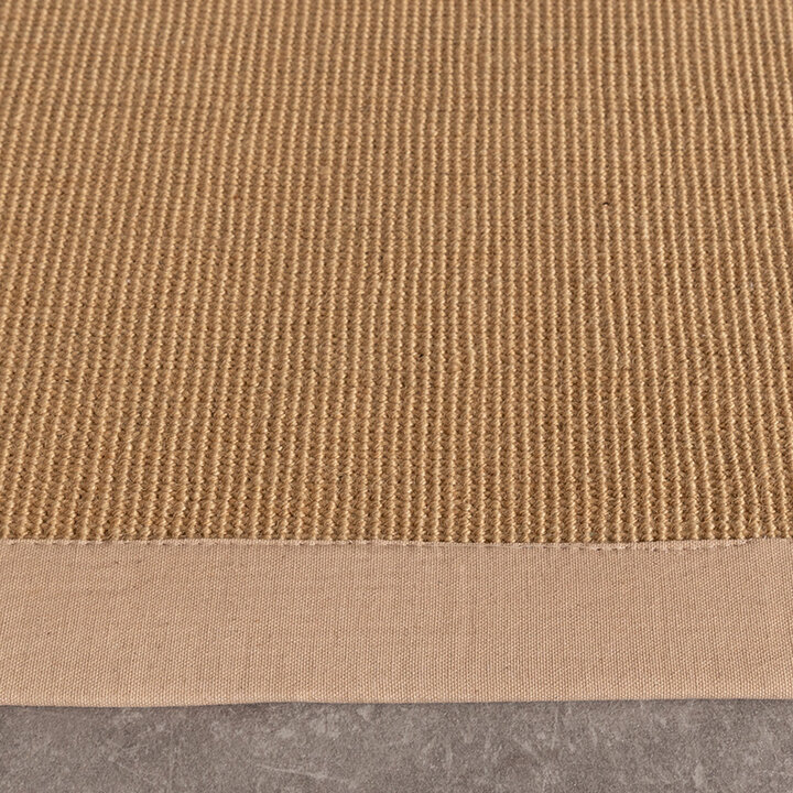 Sisal vloerkleed - Tulum Border Beige  - 5