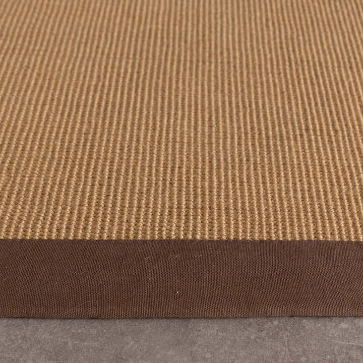 Sisal vloerkleed - Tulum Border Bruin  - 5