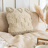 Bohemian kussen vierkant - Basai 125 Naturel - thumbnail