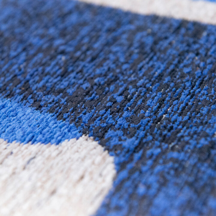 Retro vloerkleed - Kuba Ultramarine 9336 - 2