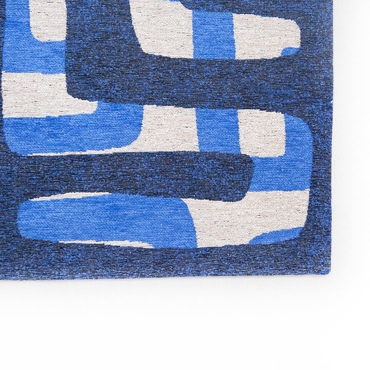 Retro vloerkleed - Kuba Ultramarine 9336 - 4