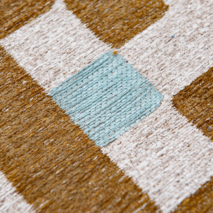 Retro vloerkleed - Chess Honey 9338 - 3