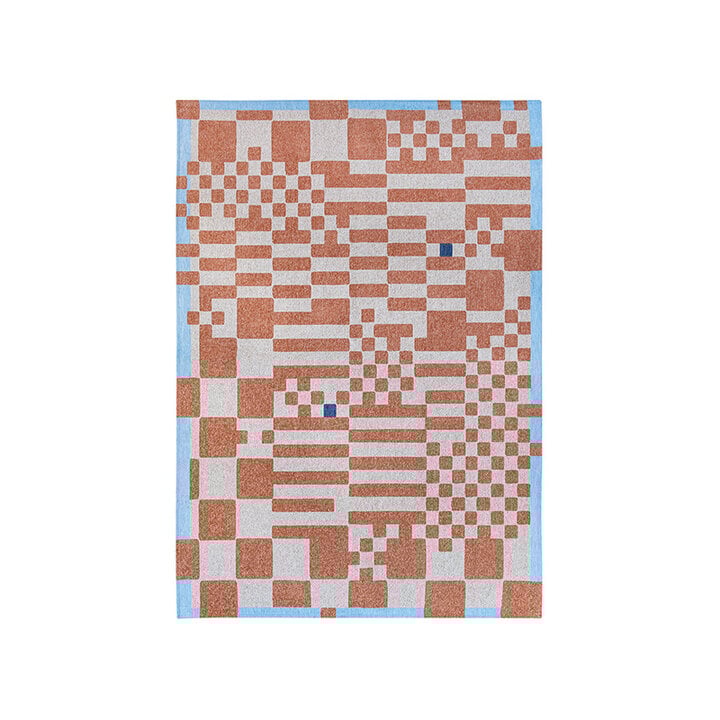 Retro vloerkleed - Chess Nude 9341 - 1