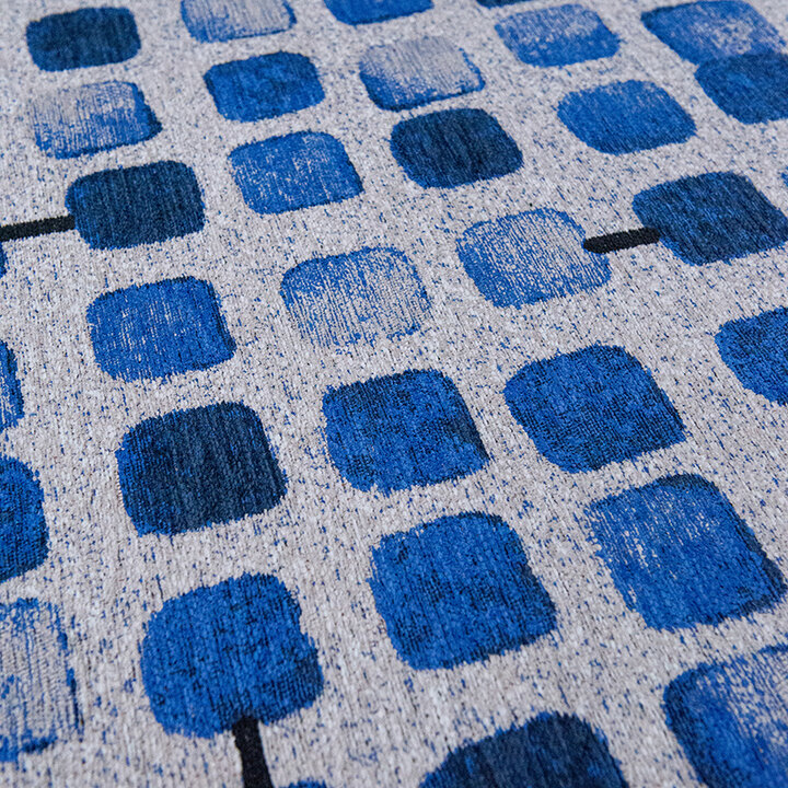 Abstract vloerkleed - Cobblestone Amparo Blues 9348 - 2