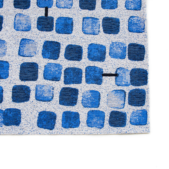 Abstract vloerkleed - Cobblestone Amparo Blues 9348 - 5