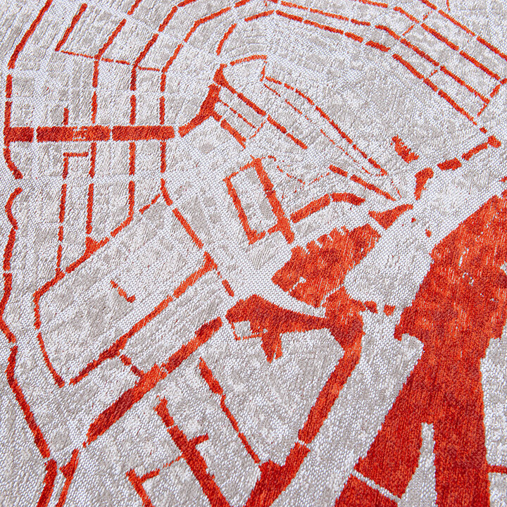 Rond Grafisch vloerkleed - Cities Amsterdam 9323 - 1