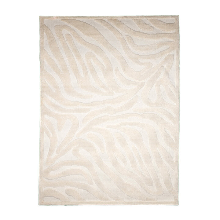 Wasbaar vloerkleed - Dunya Zebra Wit  - 1