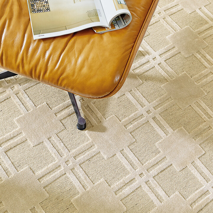 Viscose vloerkleed - Graphix 3163 Squares Ivoor - 3