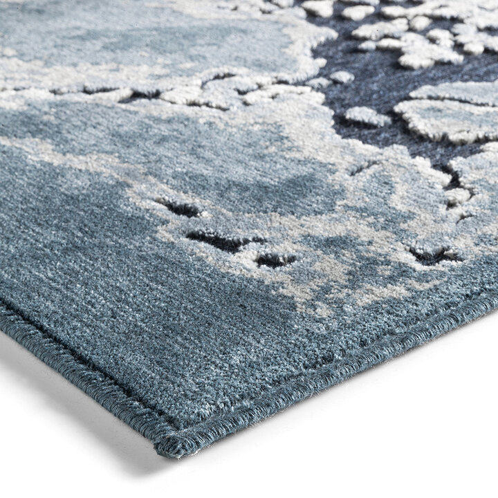 Viscose vloerkleed - Onyx 884 Blauw - 1