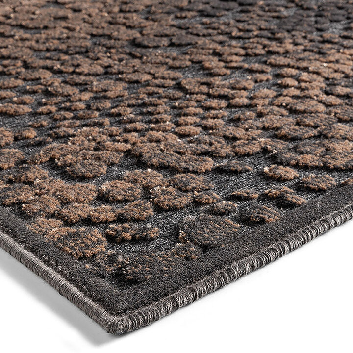 Viscose vloerkleed - Onyx 884 Bruin/Zwart - 1